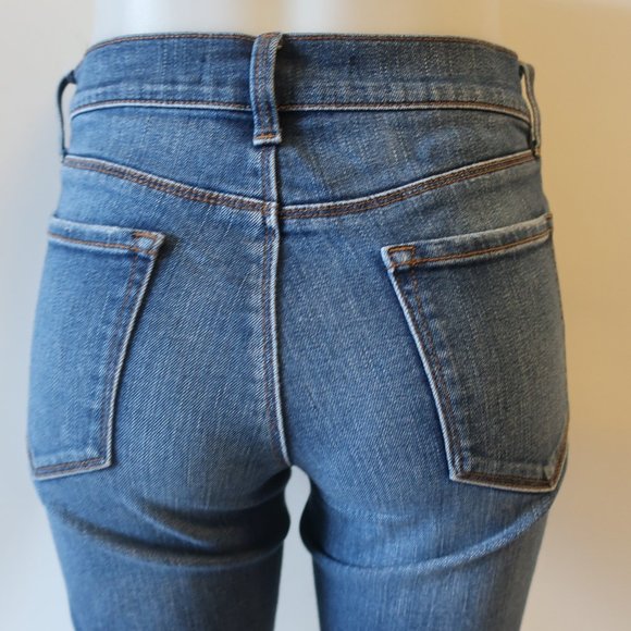 J BRAND DENIM RAW EDGE CROPPED DENIM JEANS 28 * - Picture 10 of 14